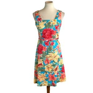 Woman’s Sangria floral tropical dress size 6